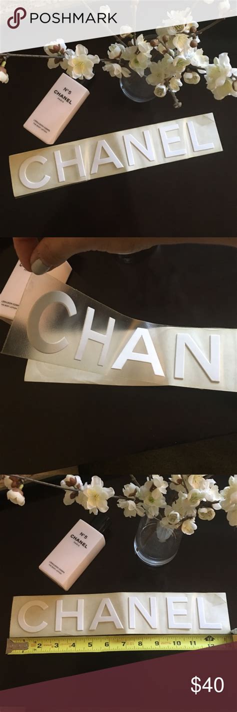 repairing peeled chanel sticker